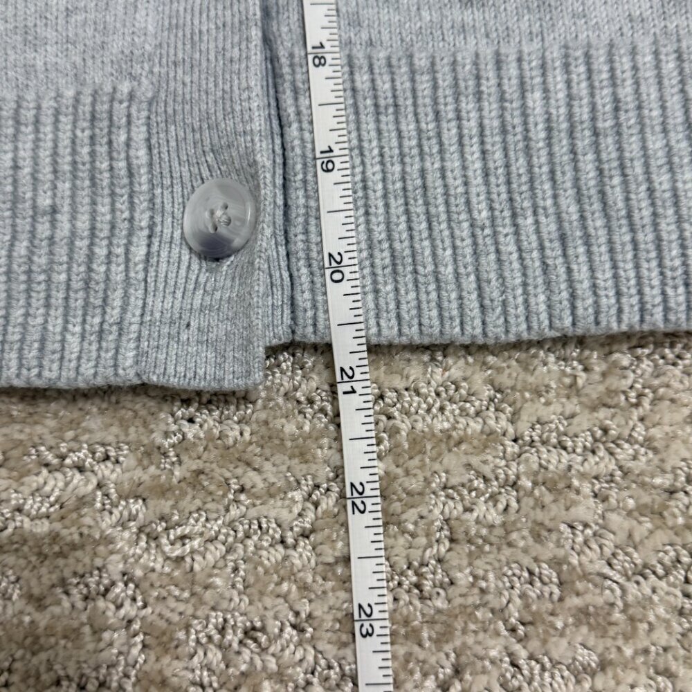 LOFT Gray Button Front Cardigan – Size Small - Picture 6 of 6